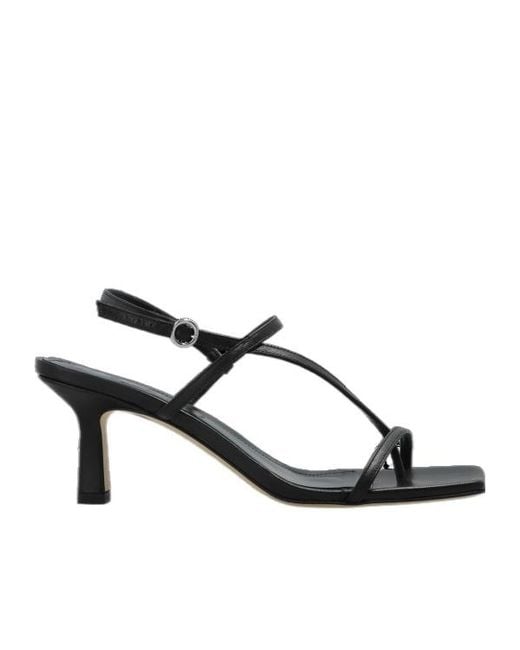 Aeyde Metallic Elise Heeled Sandals