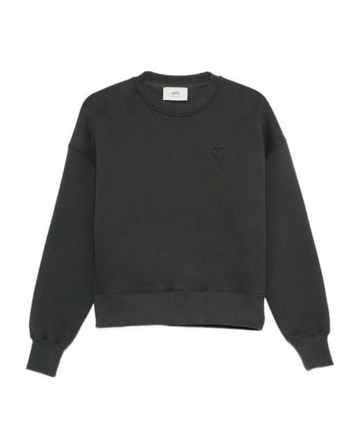 AMI Gray Long-Sleeved Sweatshirt for men