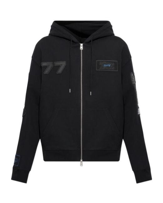 AllSaints Black Apex Zip-Up Hoodie for men