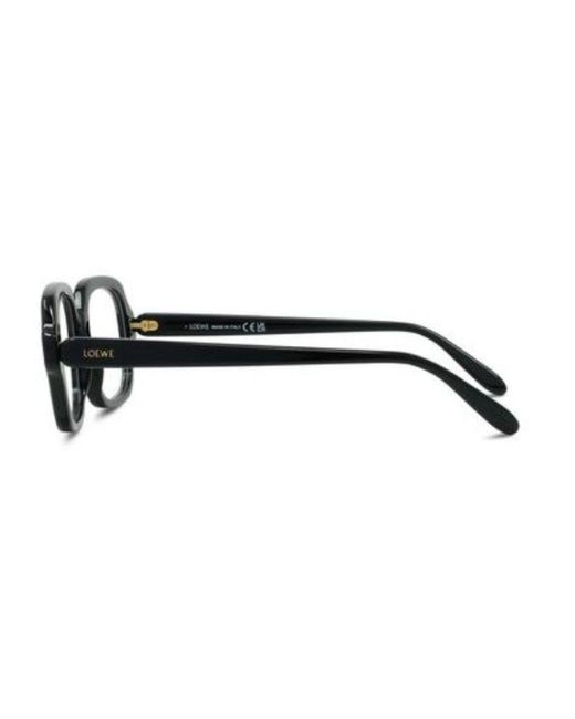 Loewe White Rectangular Frame Glasses