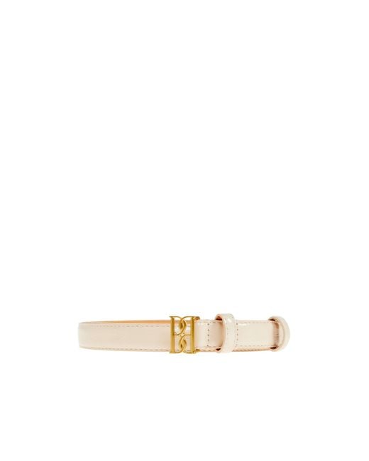 By Malene Birger Metallic Marlos Logo-Buckle Leather Belt