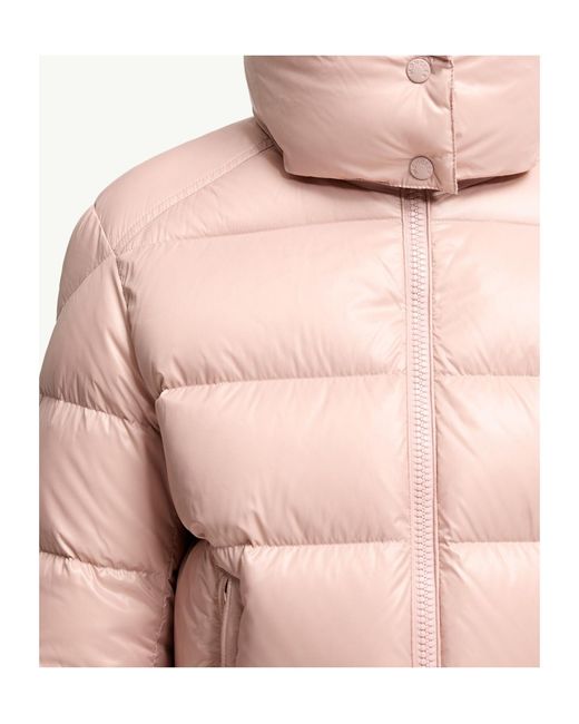 Moncler Pink Maire Hooded Short Down Jacket