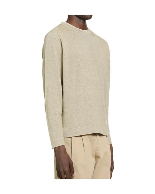 C P Company Natural Crew-Neck Sweater for men