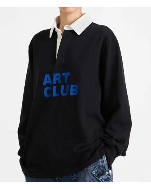 J.W. Anderson Blue Jw Anderson Art Club Rugby Polo Top