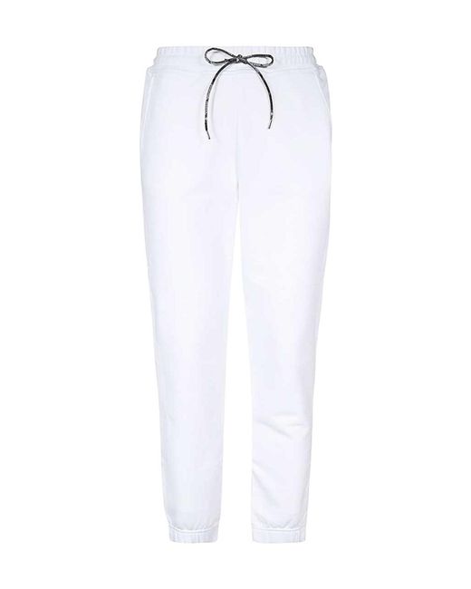 Vivienne Westwood White Orb Embroidered Drawstring Track Pants for men
