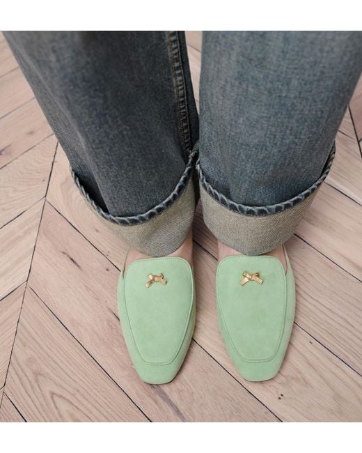 Dior Green Baby Bow Mule