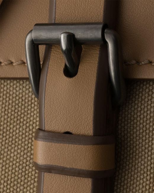 Prada Natural Route Canvas And Leather Shoulder Bag for men