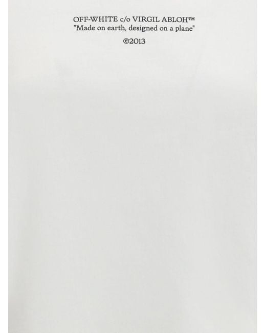 Off-White c/o Virgil Abloh White Made On Earth Designed On A Plane T-Shirt