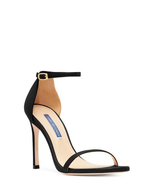 Stuart Weitzman Multicolor Single-Button High-Heeled Sandals