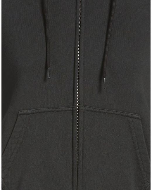MM6 by Maison Margiela Black Solidcolor Hooded Track Jackets