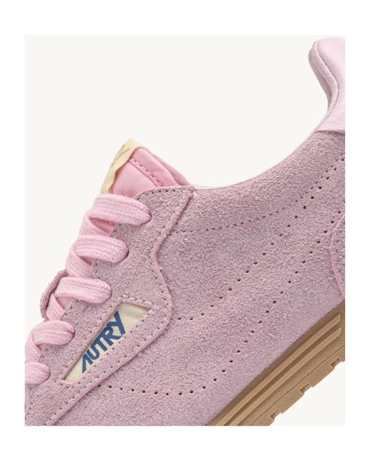 Autry Purple Windspin Lace-Up Sneakers
