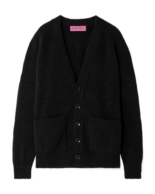 The Elder Statesman Black Long-Sleeved Cashmere Cardigan
