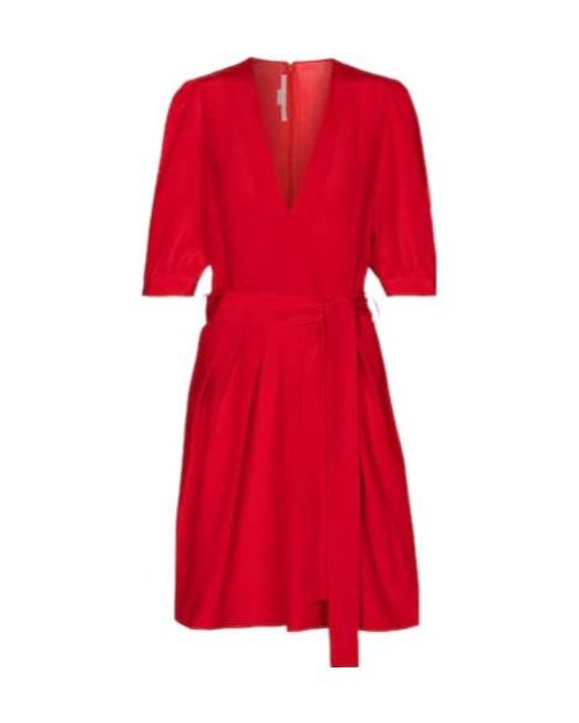 Stella McCartney Red Jordan Silk Minidress