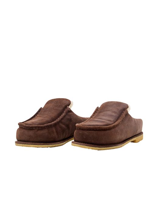J.W. Anderson Brown Open-Heel Muller Shoes
