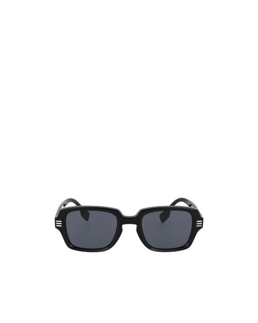 Burberry White Eldon Rectangular Sunglasses for men