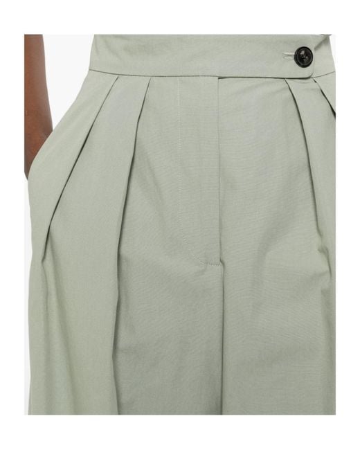 Dries Van Noten Green Pleated Casual Pants