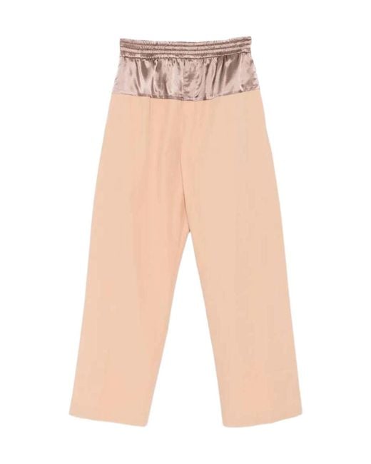Dries Van Noten White Casual Pants With Elastic Waist for men