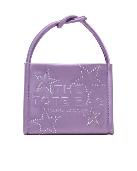 Marc Jacobs Purple Satin Mini Tote Bag