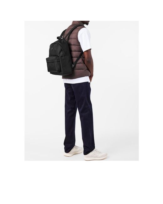 Moncler Black Classic Backpack for men
