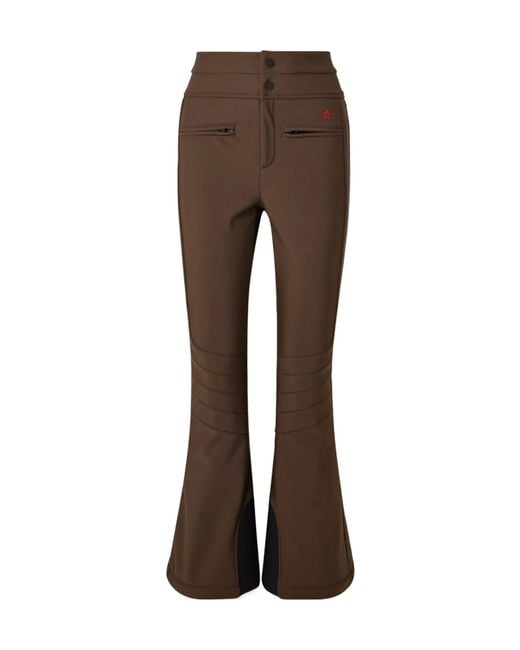 Perfect Moment Brown Aurora Embroidered Bootcut Ski Pants
