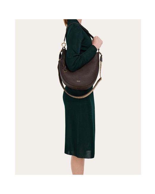 Ferragamo Black Hobo Bag (M)