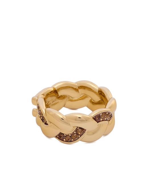 COACH Metallic Crystal Ring