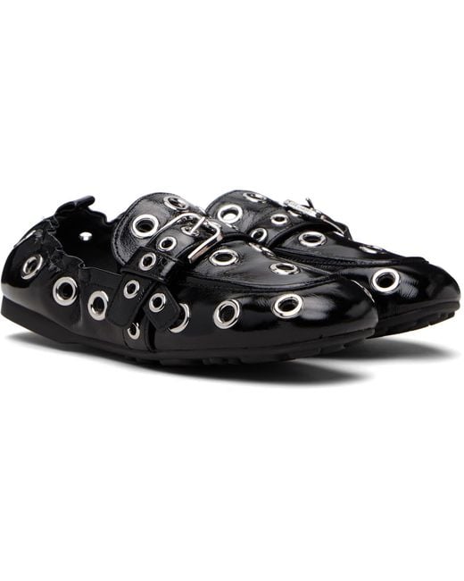 Marc Jacobs Black The Grommet Jude Loafers