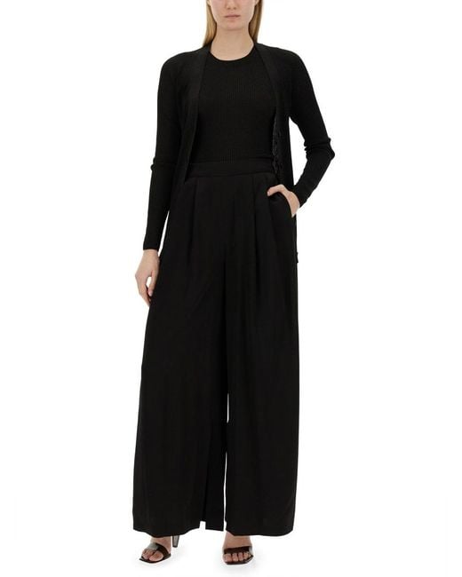 Fabiana Filippi Black V-Neck Long-Sleeved Sweater