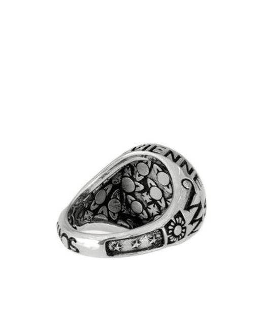 Vivienne Westwood Gray Lancelot Chevalier Ring for men