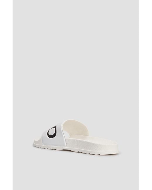 Boss White Logo Flip-Flops for men