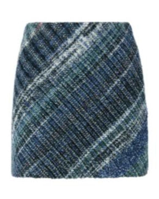 Missoni Blue Caperdoni Tweed Mini Skirt