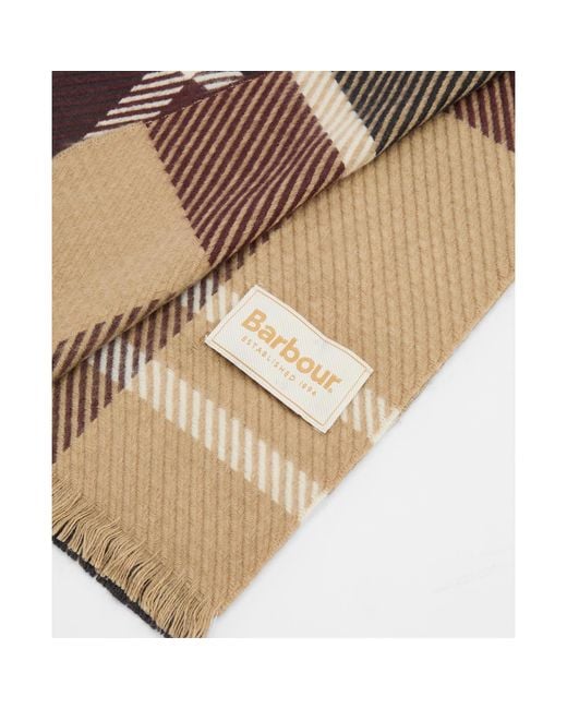 Barbour Natural Plaid Scarf