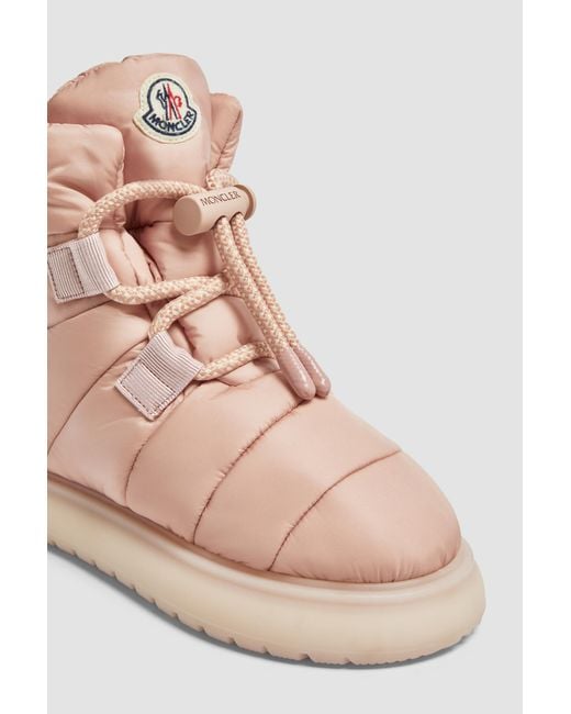 Moncler Pink Gaia Pull Ankle Boots
