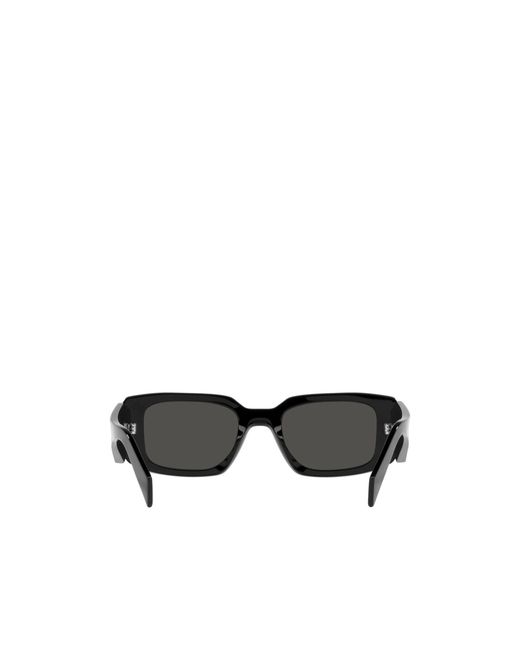 Prada White Logo Rectangular Sunglasses