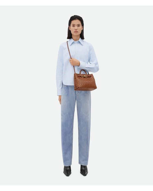 Bottega Veneta Brown Andiamo Small Tote Bag