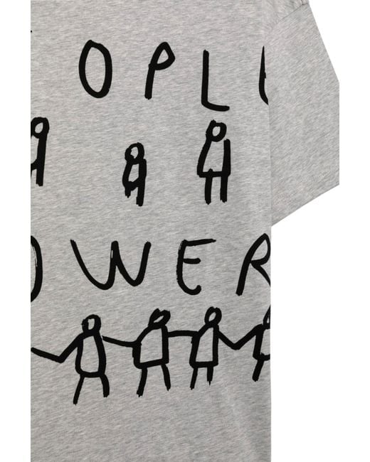 Comme des Garçons Gray Crew Neck Short-Sleeved T-Shirt for men