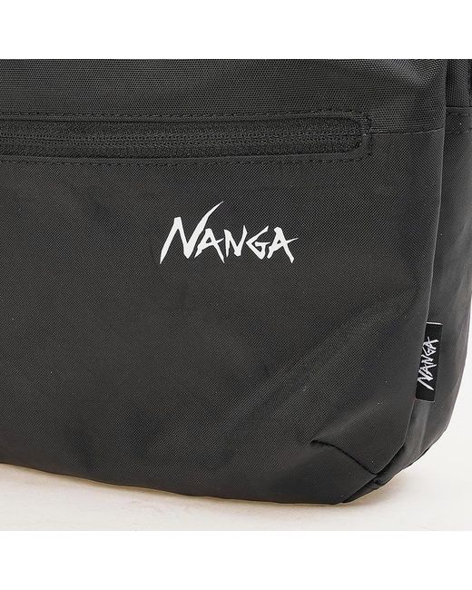 NANGA Black Zippered Shoulder Bag for men