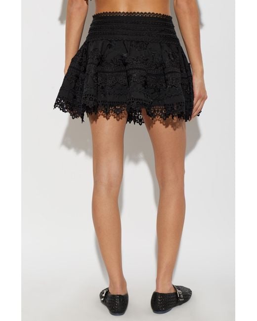 AllSaints Black Short A-Line Skirt