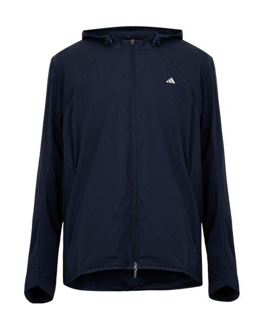 AMI Blue Hooded Zipup Running Jacket for men