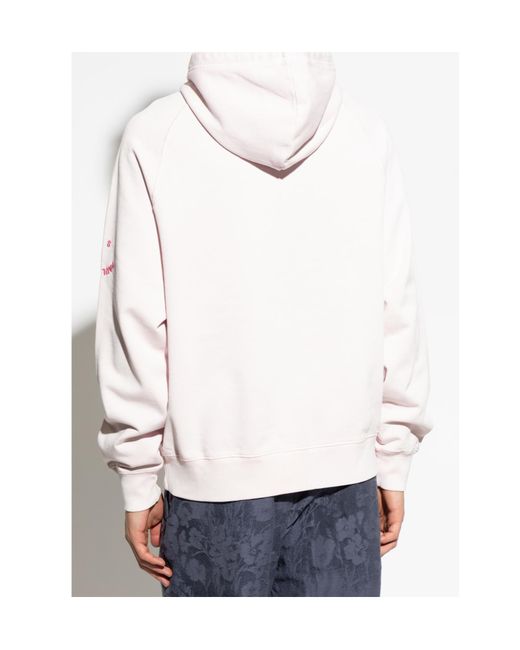 Paul Smith White Paul Smith Long Sleeved Drawstring Hoodie for men