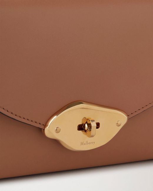 Mulberry Brown Small Lana Foldover-Top Tote Bag