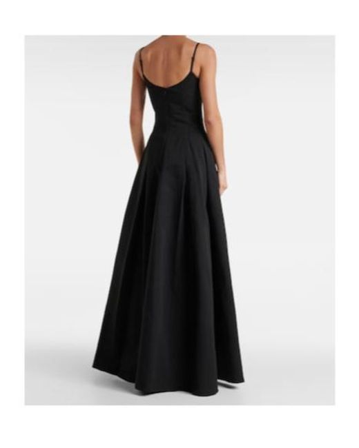 Staud Black Joy Cotton-Blend Gown