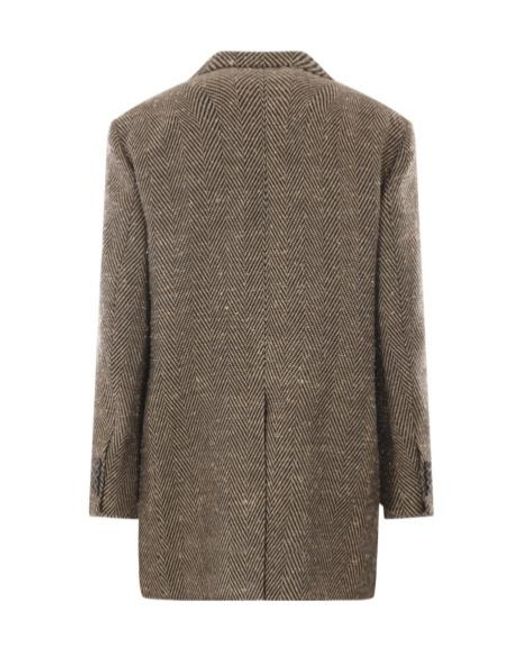Dries Van Noten Brown Single-Breasted Blazer for men
