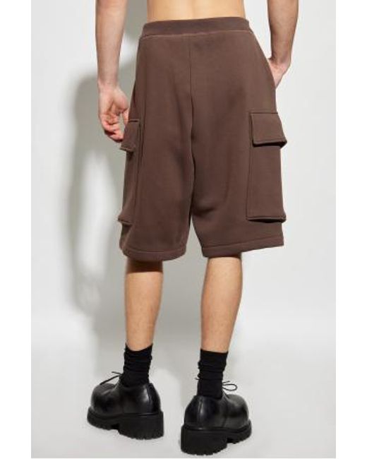DSquared² Brown Drawstring Cargo Shorts for men