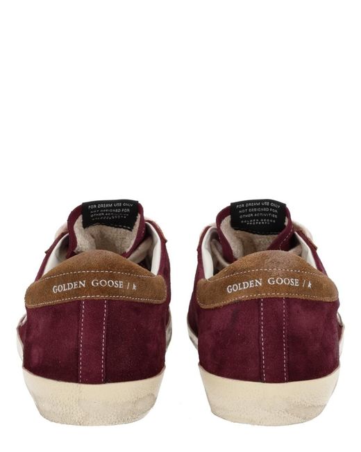 Golden Goose Deluxe Brand Brown Super Star Lace-Up Sneakers for men