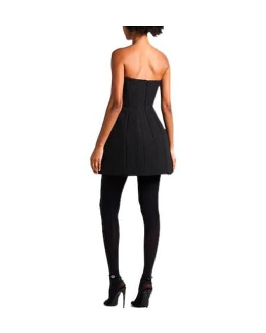 Max Mara Black Strapless Sleeveless Flare Skirt