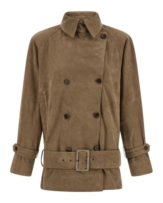 ROTATE BIRGER CHRISTENSEN Green Suede Jacket