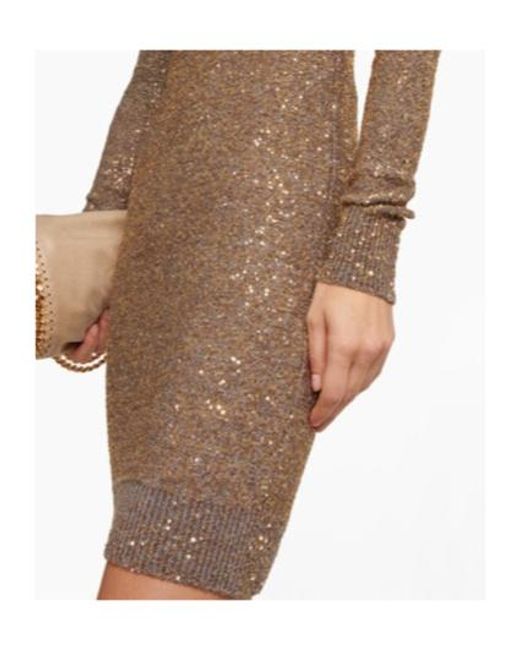 Stella McCartney Brown Sequined Minidress