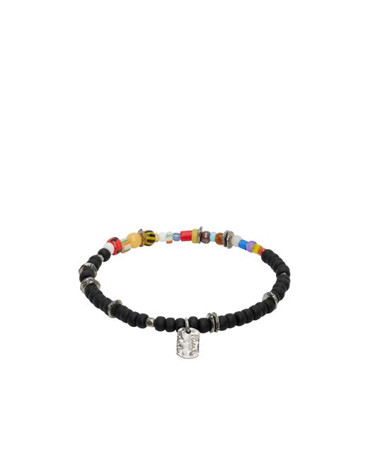 Paul Smith White Mixed Bead Charm Bracelet for men