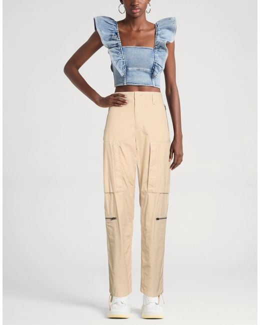Rag & Bone Natural Solid Color Cuffed Cargo Pants